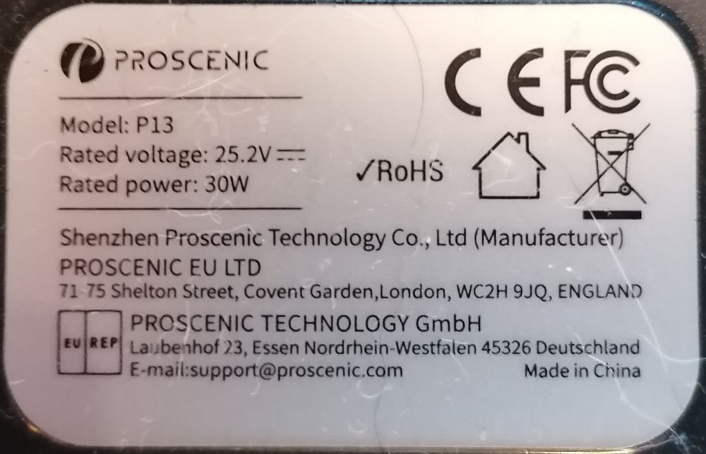Прахосмукачка безжична proscenic p13