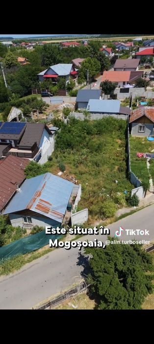 Teren Mogoșoaia 460m2 asfalt, utilități, variante auto