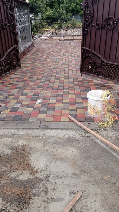 Укладка брусчатка