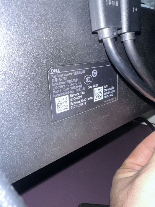 Monitor Gaming Led IPS DELL G2723H 27”, full HD 280hz NVIDIA G-SYNC