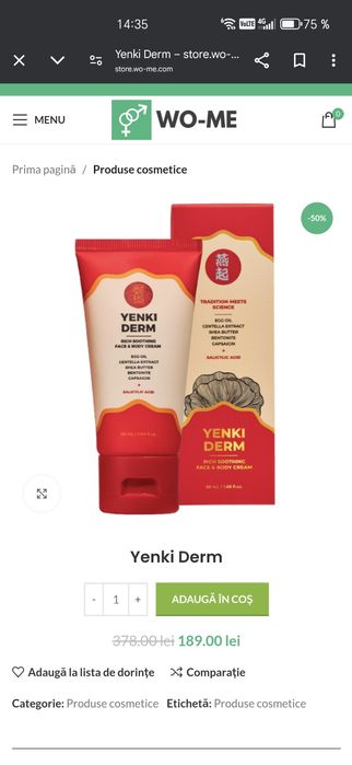 Crema psoriazis Yenki Derm 50ml