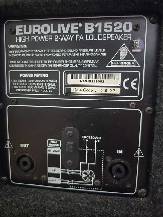 Vând Boxă BEHRINGER Eurolive B1520