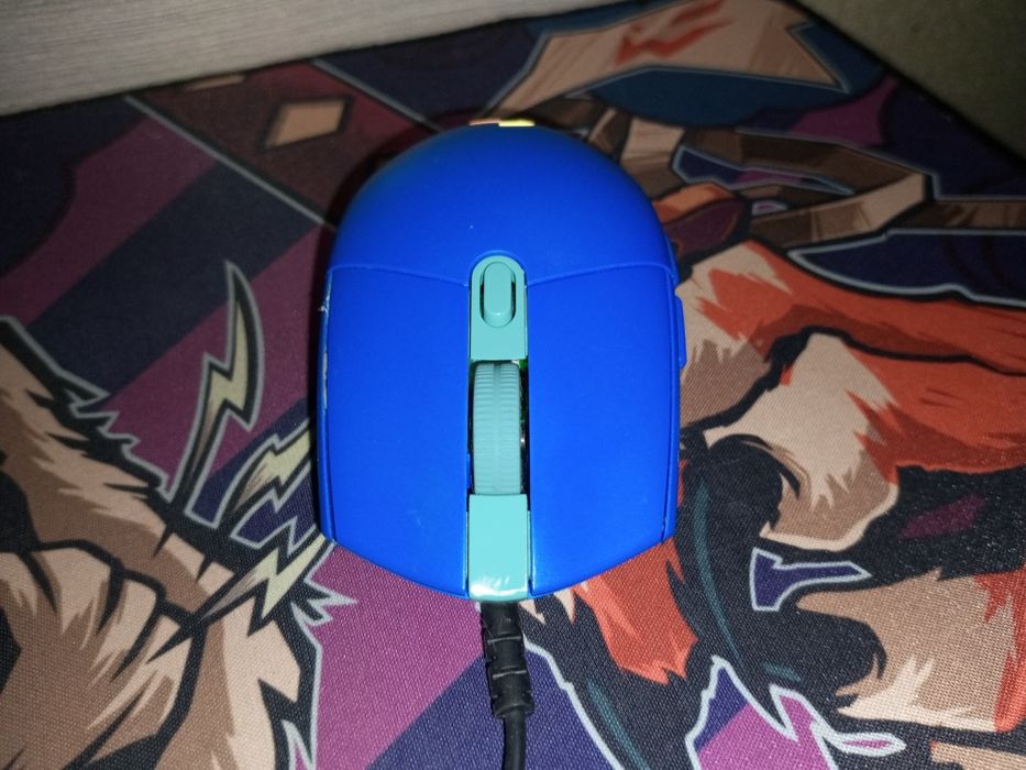 Компьютерная мышь logitech g102 lightsync синяя б/у