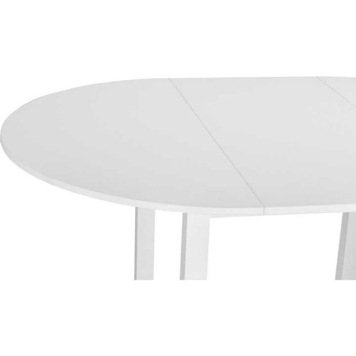 Masa extensibila moderna Nova alba diametru 110 cm