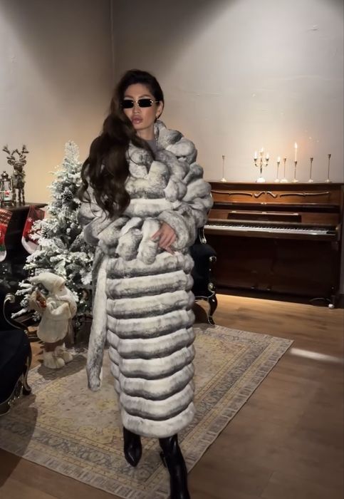 Эко шуба шиншилла