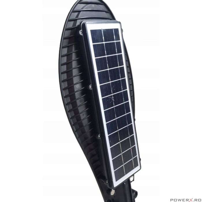 Lampa cu incarcare solara 50W tip Cobra, panou incorporat, telecomanda