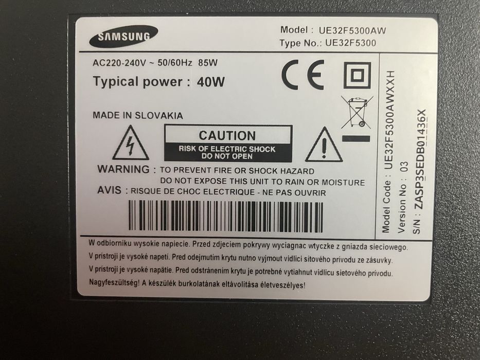 Samsung UE32F5300AW (80cm diagonala)