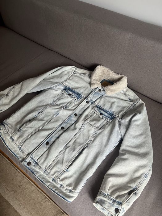 Geaca de blugi imblanita Pull & Bear