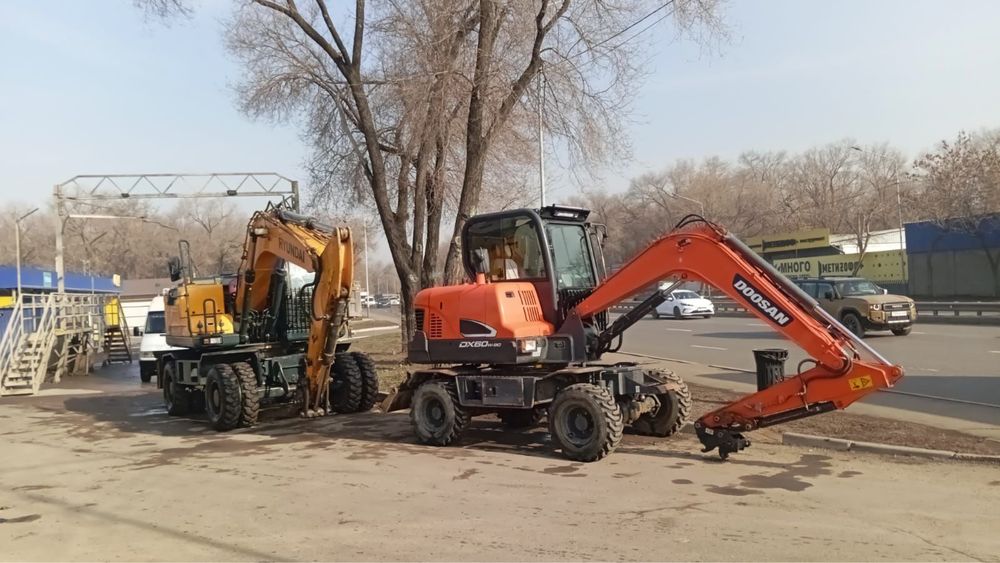 Аренда колесного экскаватора