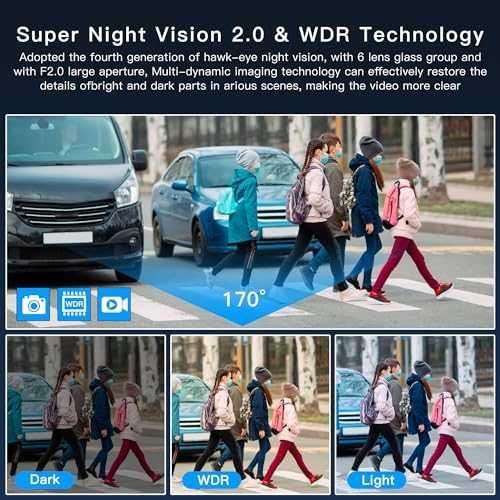 Нова Мини камера за кола с G-сензор, WDR и паркинг режим, 64GB карта