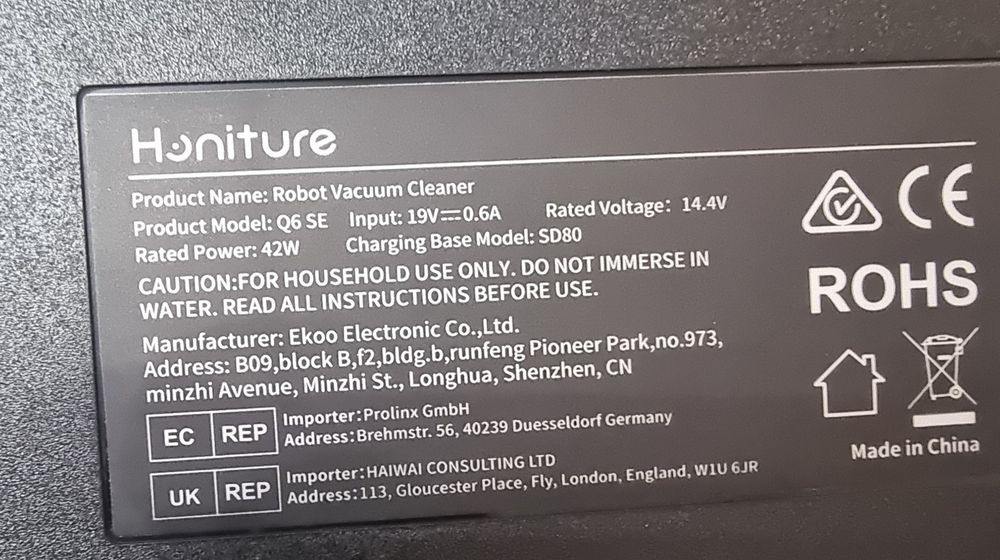 Самопочистваща прахосмукачка робот Honiture  Q6 SE