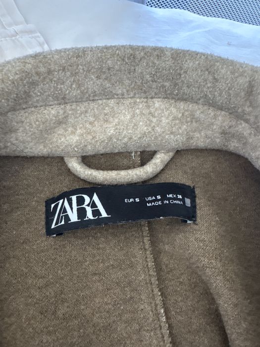 Zara шерстяная осенняя куртка