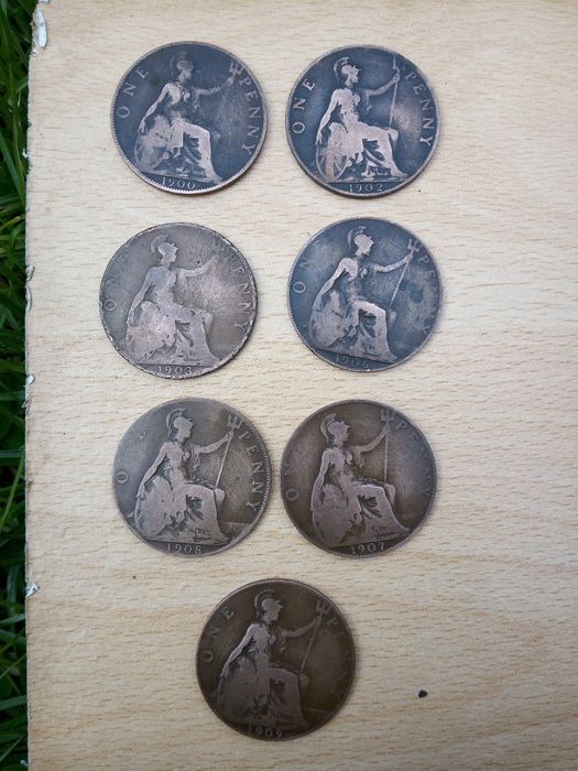 One penny, ani 1900-1966