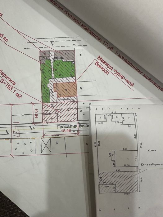 Продаю г. Навои, в военном городке зем. участок 8 соток