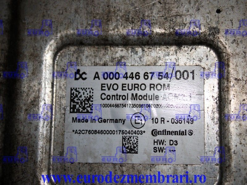 calculator catalizator acm 2.1 mercedes actros mp4 a0004466754