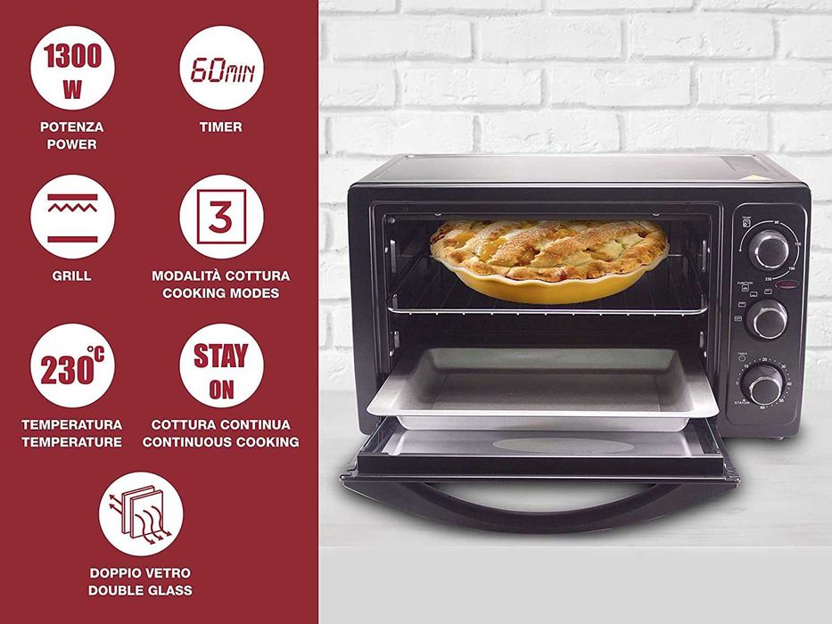 Електрическа фурна Грил функция 230 градуса Beper 20 L