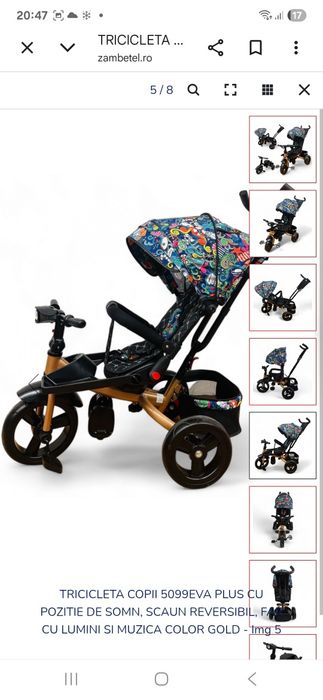 Tricicleta colorată copii