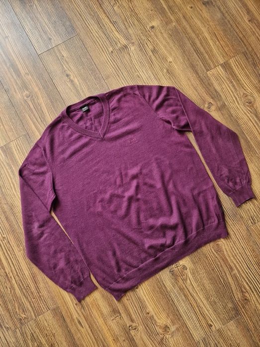 Страхотен мъжки пуловер HUGO BOSS  размер 2XL, вълна
и памук, без забе