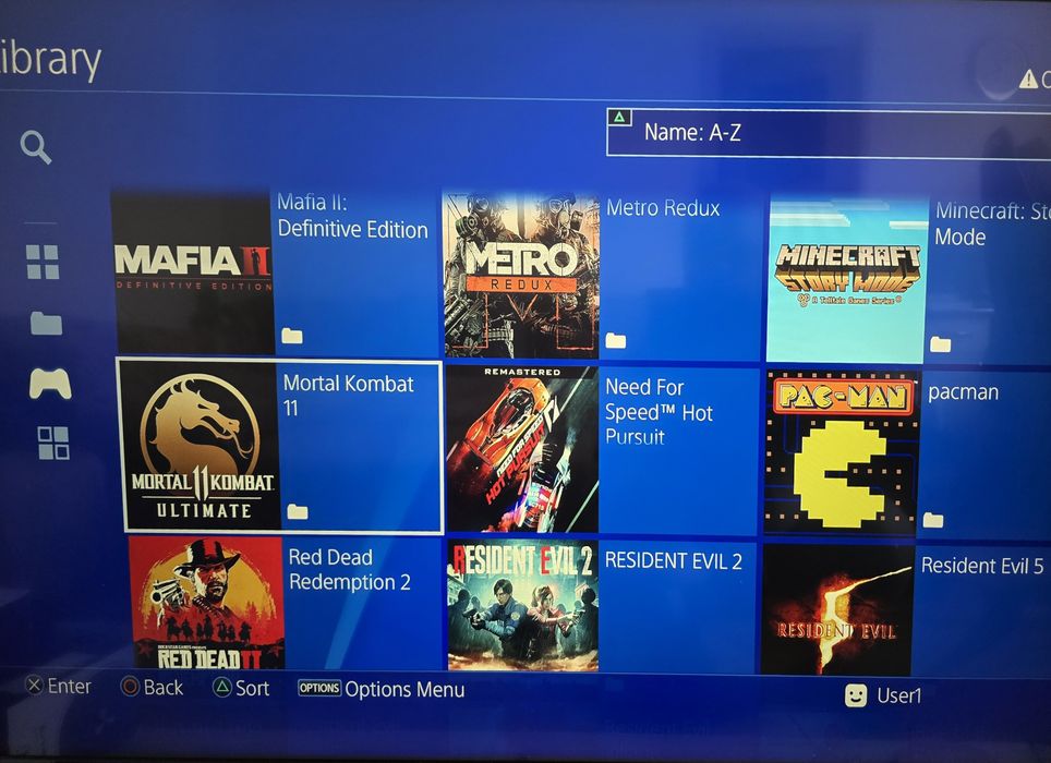 PS4  Modat 1Tb, Biblioteca cu jocuri