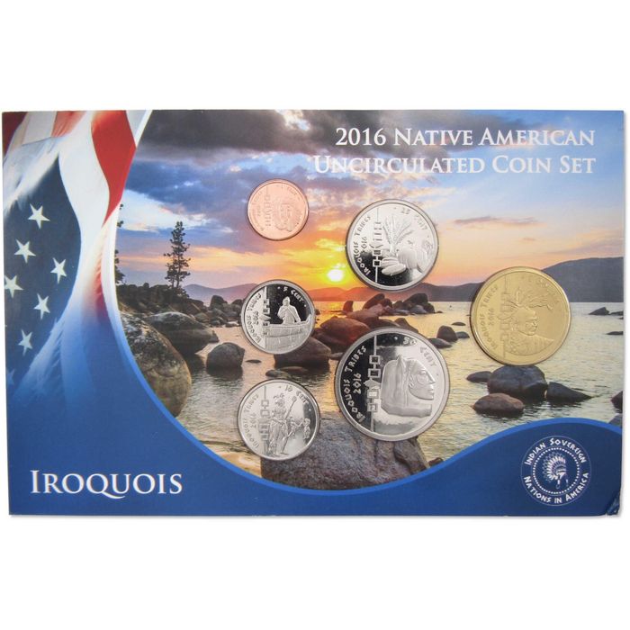 2016 Jamul Native American Iroquois Sovereign Nation Uncirculated Coin Set - колекционерски монети