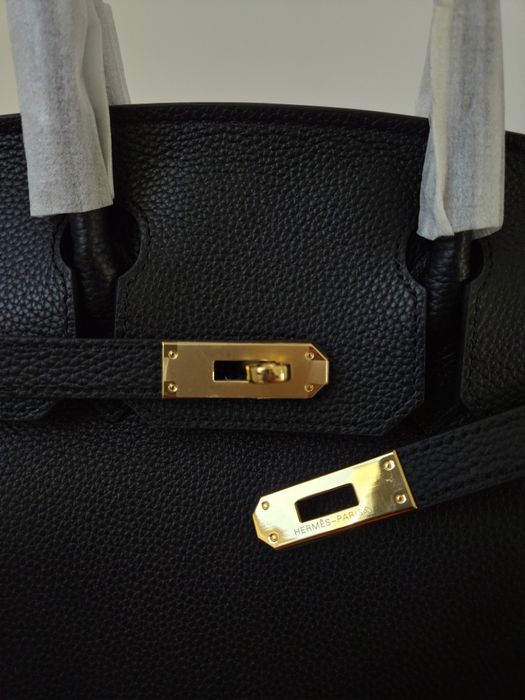 Hermes Birkin 30 Black Gold Hardware