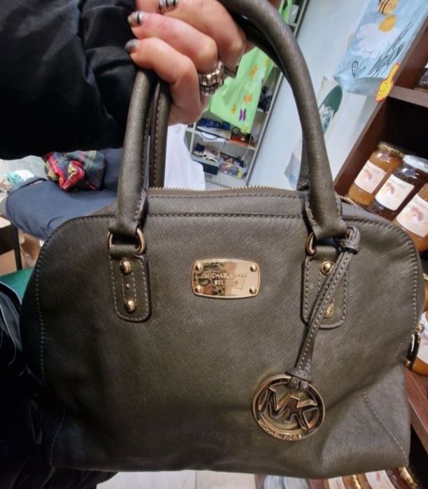 Michael Kors  Cindy зелена дамска чанта