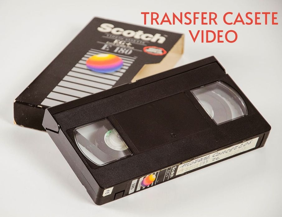 Transfer copiere conversie digitalizare casete video VHS  Hi8  mini DV