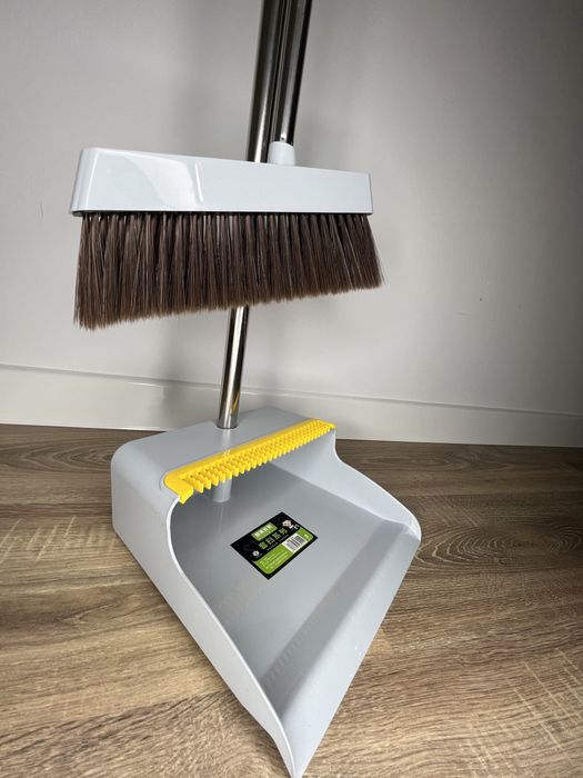 Веник с совком на длинной ручке щетка