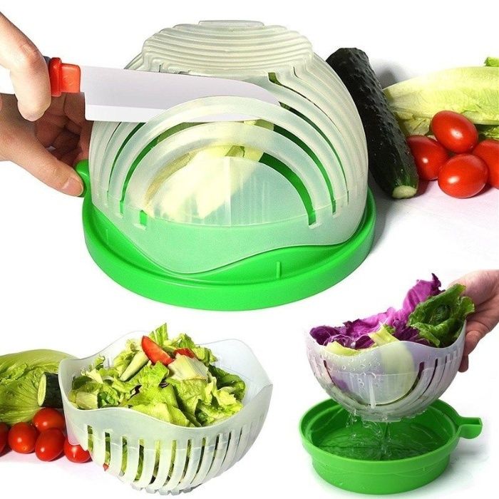Salata in 60 secunde. Cel mai rapid mod de a prepara o salata!