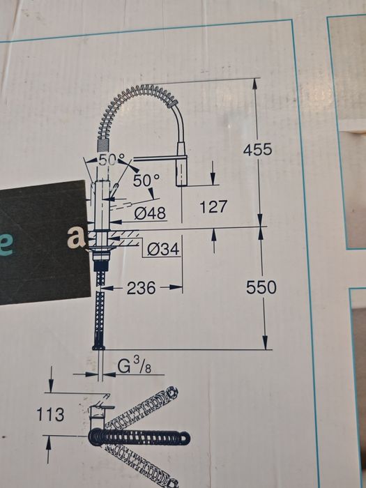 Смесител за кухненска мивка Grohe Get Professional