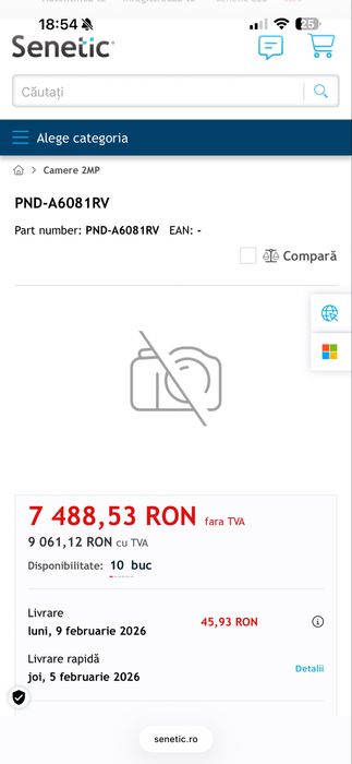 Camera supraveghere 4k retea AI Hanwha Pnd-A6081RV Vandal Dome