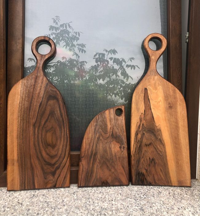 Platouri servire din lemn nuc/stejar