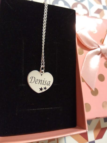 Lantisor inima argint, nume Claudia