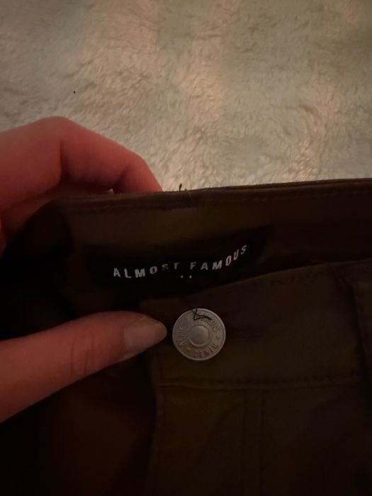 Дамски кожен панталон, кафяв