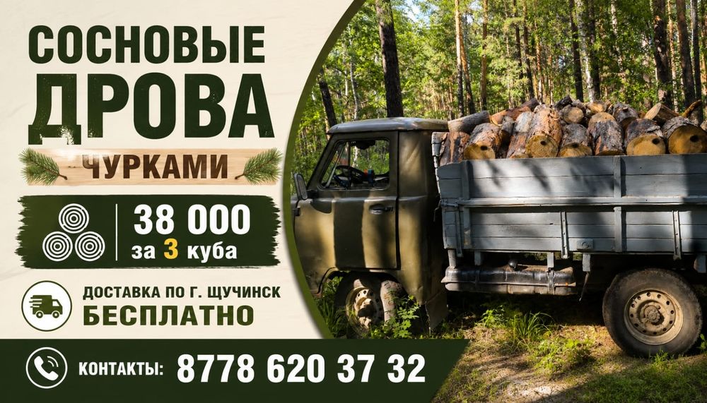 Продам  дрова. Сухая сосна чурками.