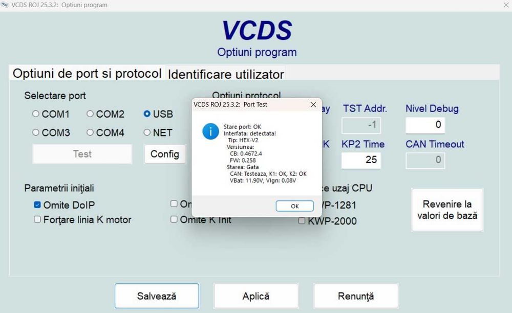 Tester VCDS HEX V2 ARM STM32F429 SOFT 25.3.2 FULL EN/RO Decembrie 2025