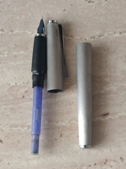 Stilou LAMY Studio Brushed Steel - Peniță M - Original Germania