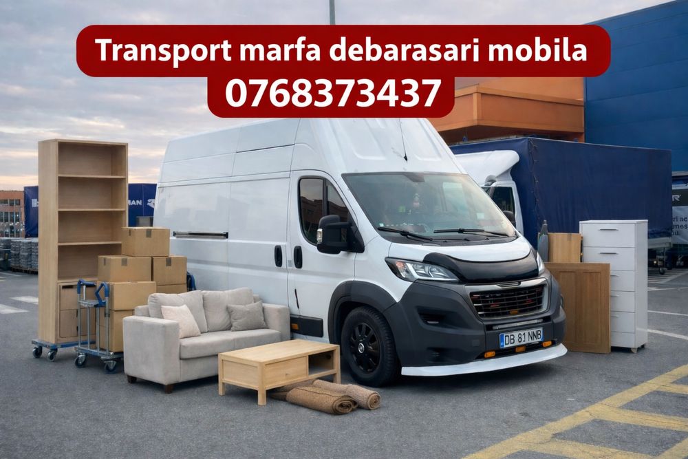 Transport Marfa/Mobila/Debarasari/Colete cu autoutilitara 3,5tone