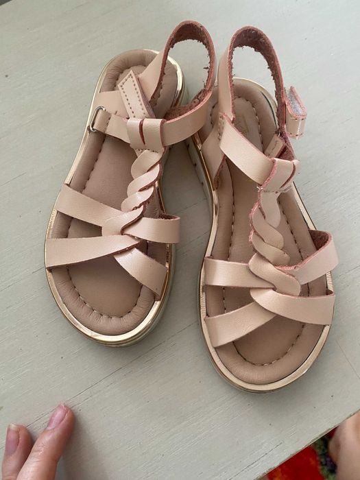 Sandale copii fete din piele marime 27 ca noi