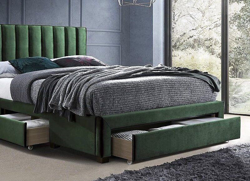 Тапицирана спалня GRACE Зелена