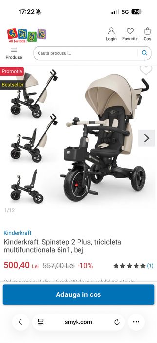 Tricicleta Kinderkraft 6in1
