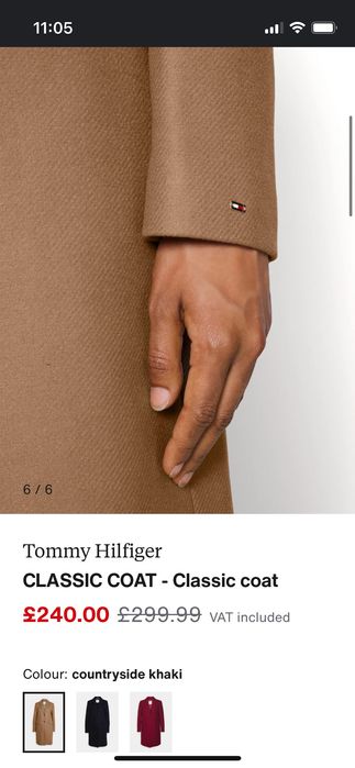 Вълнено палто Tommy Hilfiger