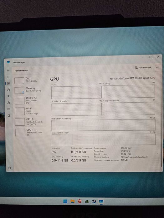 Laptop MSI Gaming RTX 3050