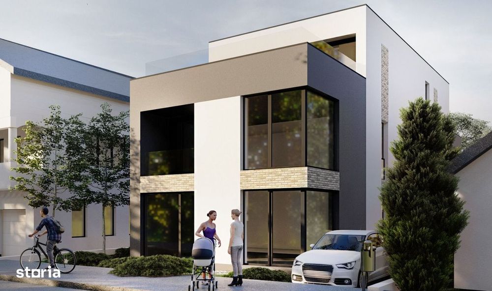 Apartament 4 camere 121 mp + 150 mp gradina, imobil tip vila, Marasti