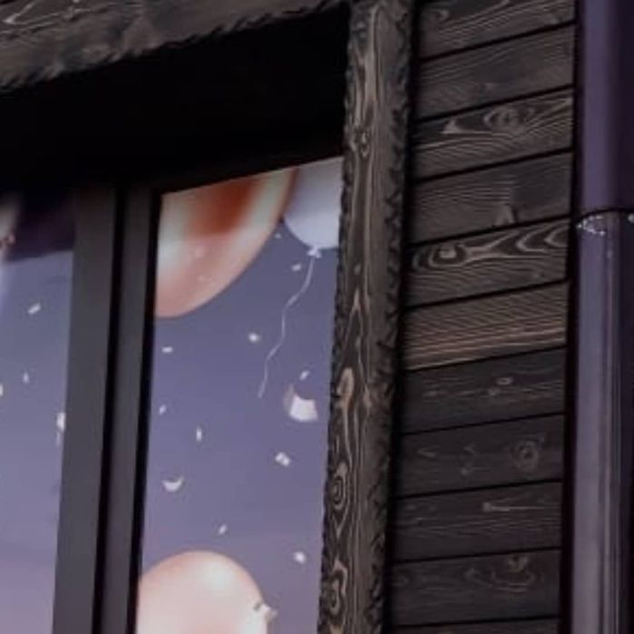 Фасад деревянный.