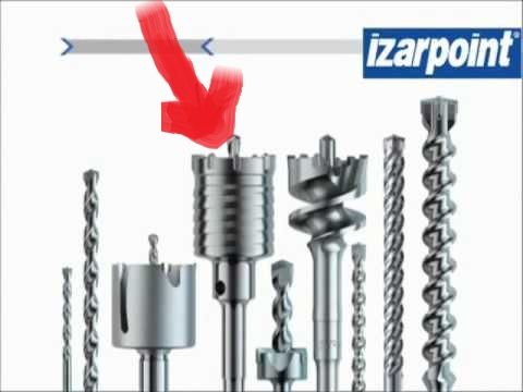 Carota gauri, burghiu ne-diamantat, 125 mm, Izarpoint, SDS Max, Bosch