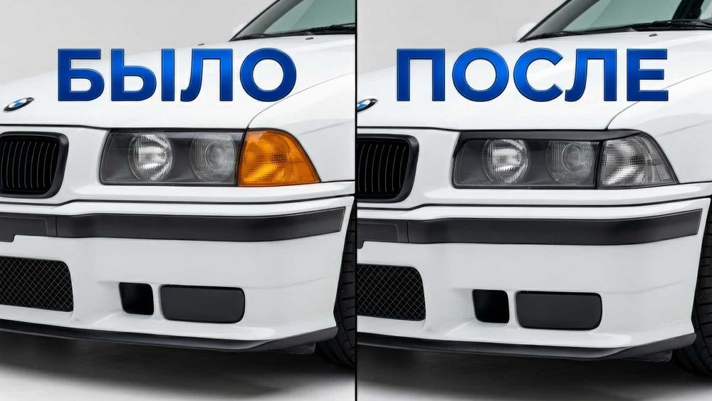 Накладки на фары BMW E36