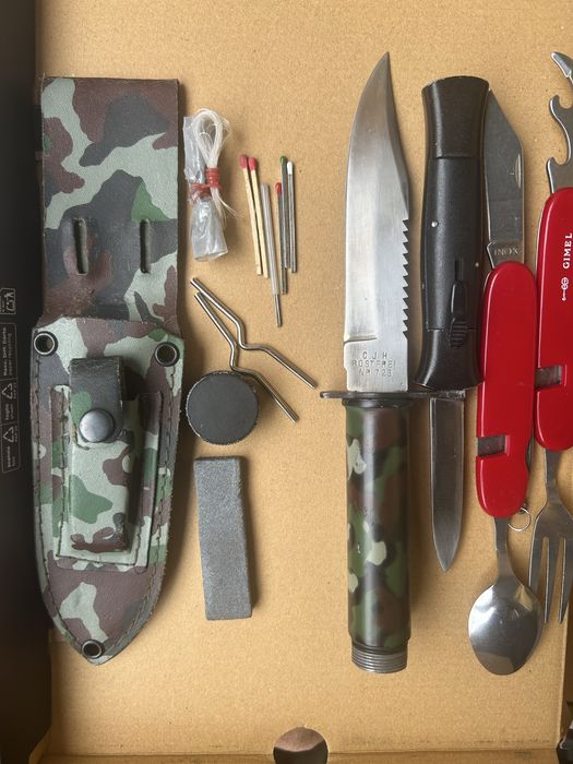 Cutit vanatoare, buschraft, supravietuire, camping, briceag automat