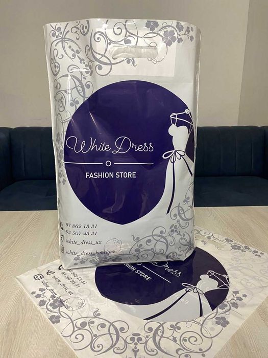 Logotipli paketlar 100 donadan boshlab.