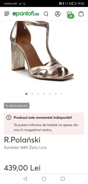 Sandale Roman Polanski 38